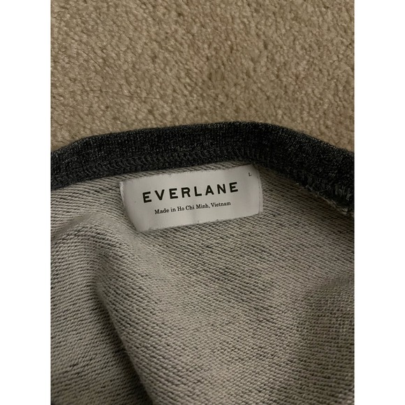 EVERLANE short sleeve sweatshirt gray women’s - Picture 3 of 3
